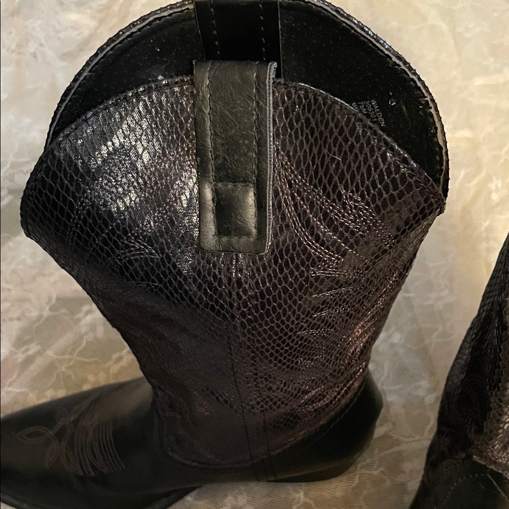 Rampage Black Heeled Boots - Picture 8 of 8